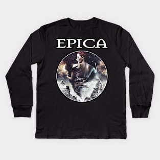 epic gothic metal Kids Long Sleeve T-Shirt